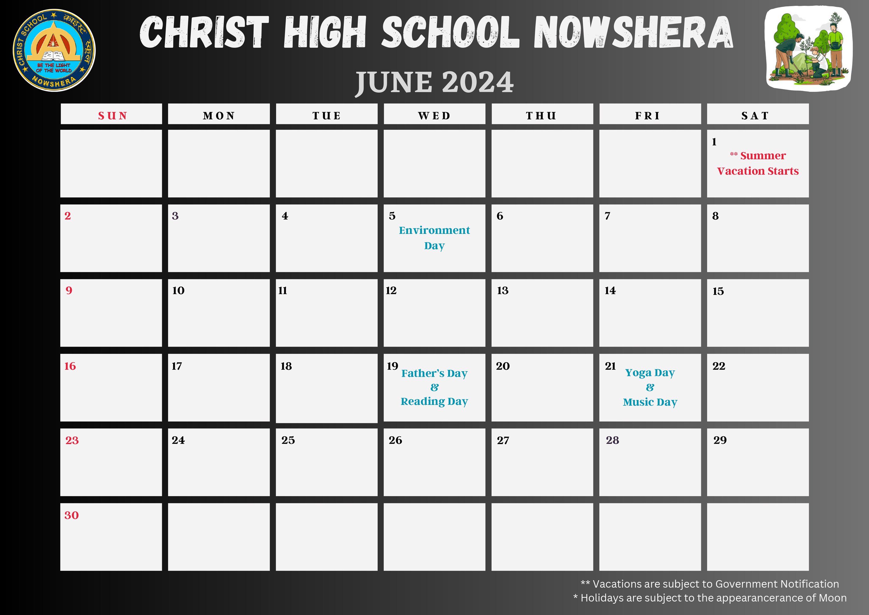 School Calender