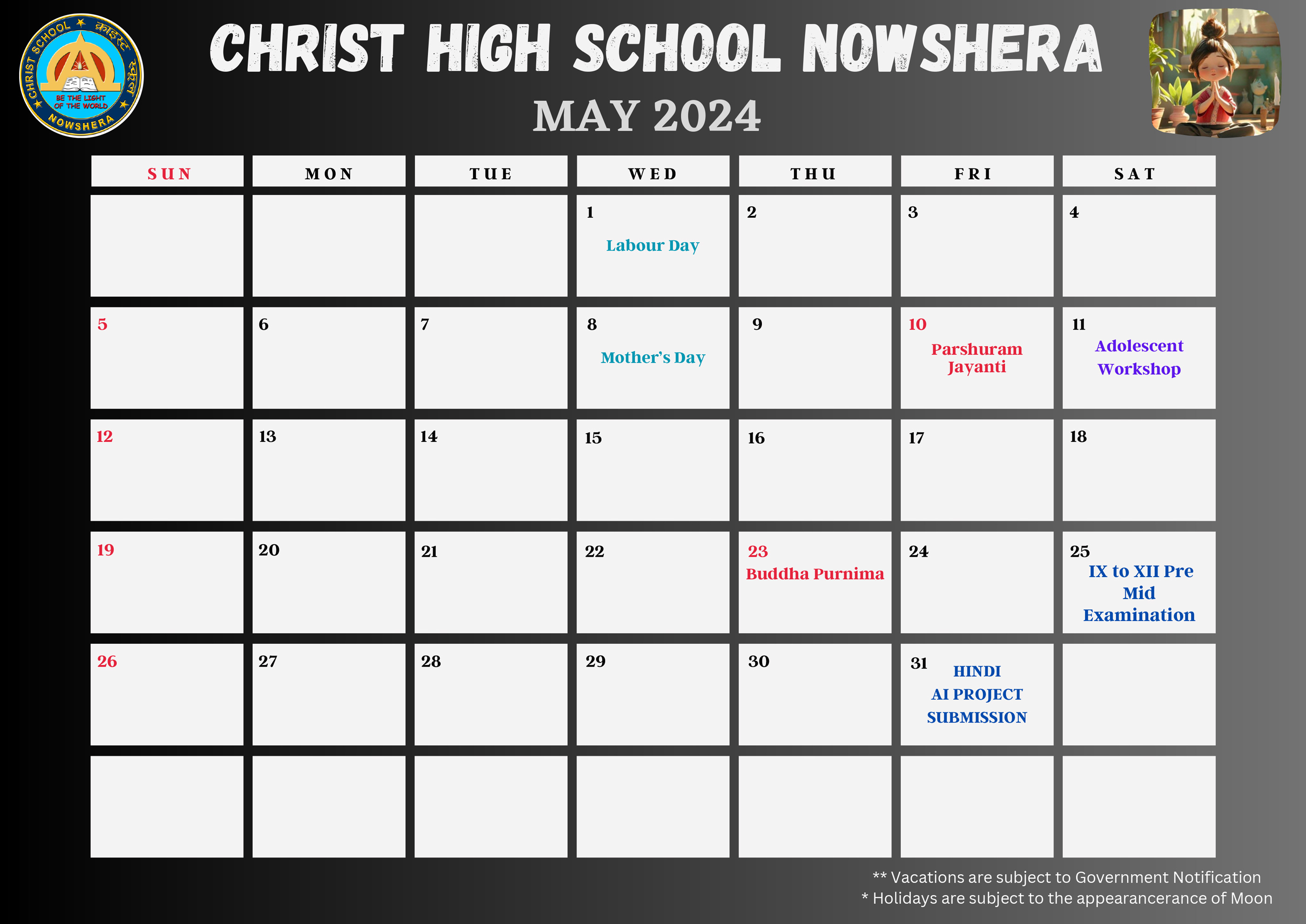 School Calender